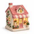 Brenovt™ Lighted Pink Rose Cottage Nightlight main view